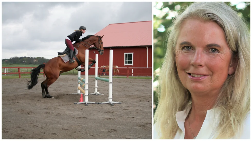 Att tre stora hästgårdar är till salu samtidigt i Knivsta är ovanligt, enligt mäklaren Christina Eklund.