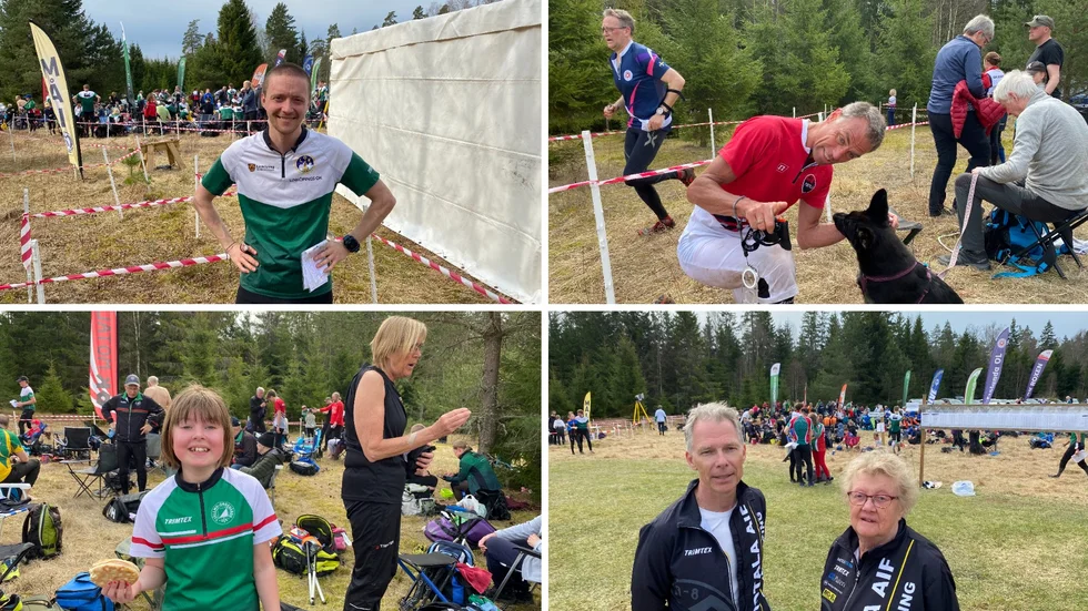 Orientering vid Gölen utanför Karlsby. Motala AIF arrangerade Motalaträffen, äntligen sedan den ställdes in 2020 i pandemin. På bilderna ses Viktor Jiglund, LOK, Johan Pettersson, OK Motala, Astrid Samor, TGOK och Maifs Thomas Svensson och Stina Korall.