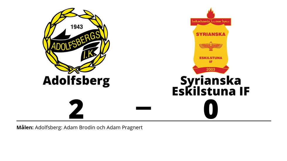 Adolfsbergs IK vann mot Syrianska Eskilstuna IF