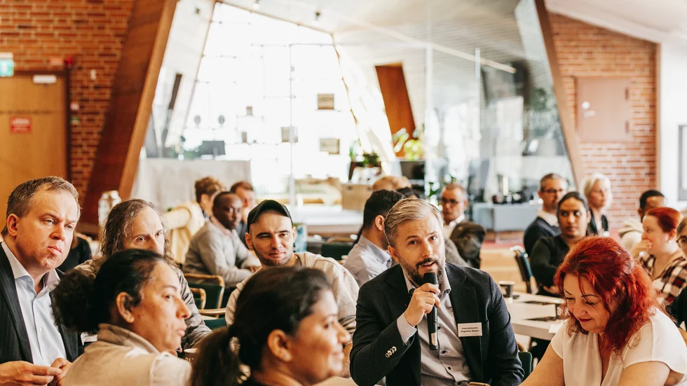 Detagare på eventent Springborad som arrangerades av Expats & Friends i samarbete med Skellefteå kommuns näringslivskontor och studieförbundet Sensus.