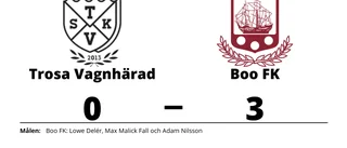 Hemmaförlust för Trosa Vagnhärad mot Boo FK