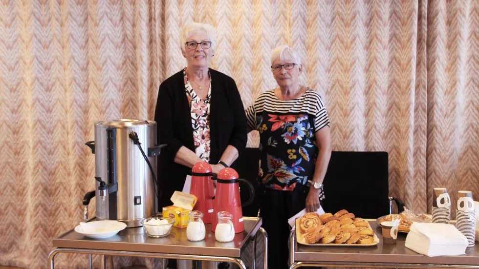 "Fikafixarna" Margareta Andersson och Eva-Britt Nilsson.