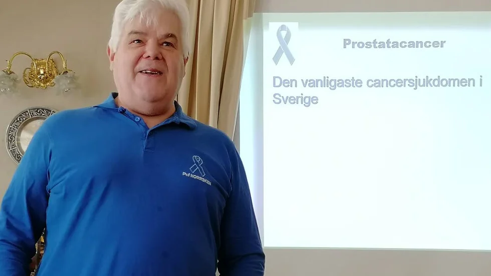 Leif Näckholm, Norrsken, informerade om prostatacancer under Odd Fellows seniorlunch.