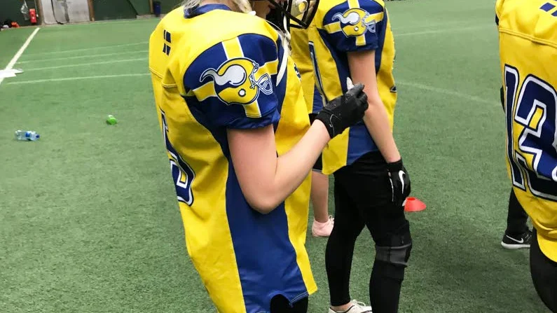 Luleå Eskimos Sofia Hjelm, från Kalix, under Nordic Girls Camp i Malmö.