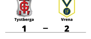 Tystberga förlorade mot Vrena