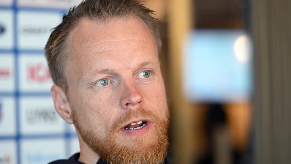 Anders Byström, svensk landslagschef för längdskidor, i samband med presentationen av årets A-lagstrupp.