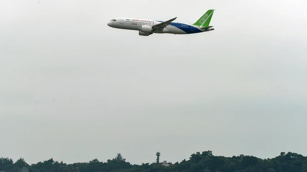 Passagerarplanet C919 har testflugits många gånger. Arkivbild.