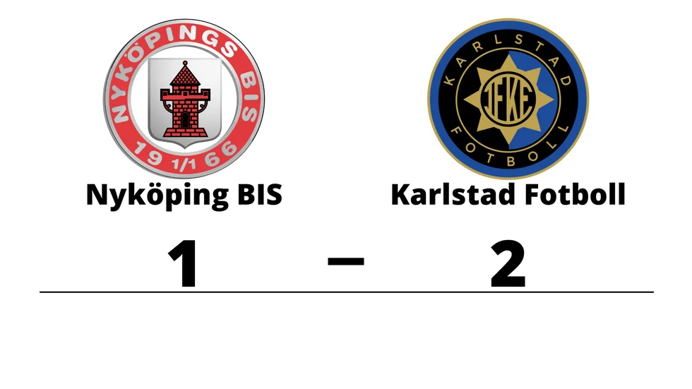 Nyköpings BIS förlorade mot IF Karlstad BK Fotboll