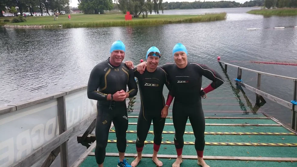 Maximal utmaning. Michael Karlsson, Christian Nyberg och Johan Lindström tävlar på lördag i Ironman Kalmar, Sveriges enda fullskaliga Ironman-lopp med 2700 anmälda deltagare.