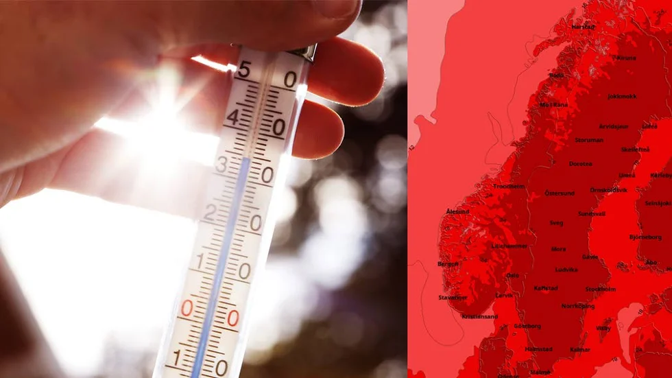Montage: Ovanligt varmt till och med för att vara juli i Sverige. Men på flera håll i Europa har värmerekord slagits.