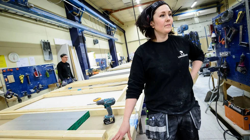 Sabina Lestander var stenhuggare, ett tuffare jobb än det hon nu har, anser hon.