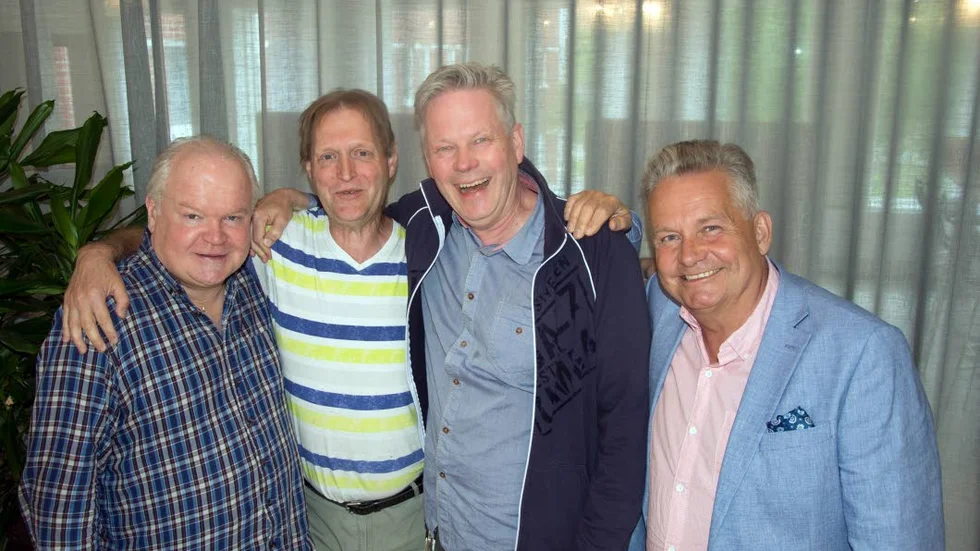 Göran Eriksson, Mats Olausson, Markus Falck och Svante Lindvist har turnerat med JP Nyströms i 40 år. Nu släpper de en samlingsutgåva.
