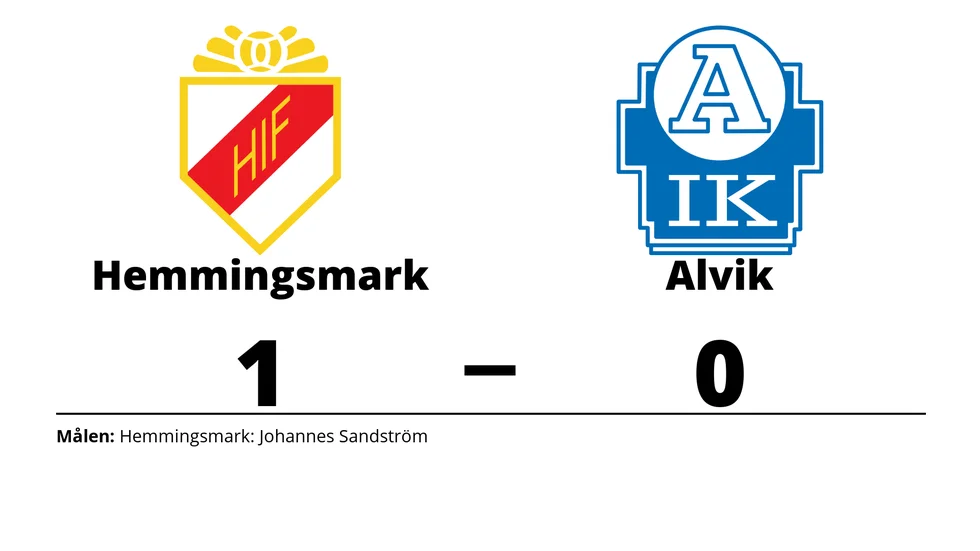 Hemmingsmarks IF vann mot Alviks IK
