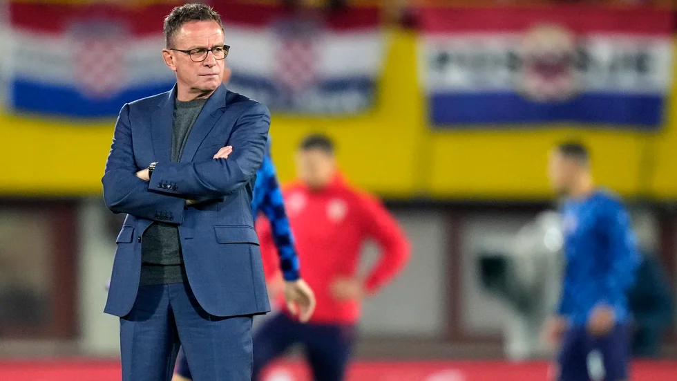Österrikes förbundskapten Ralf Rangnick. Arkivbild.