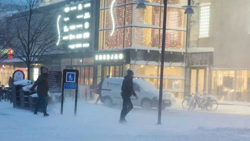 Blåsigt.