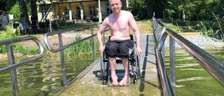 Efterlängtad badramp på plats i Sommarro: "Fantastiskt"