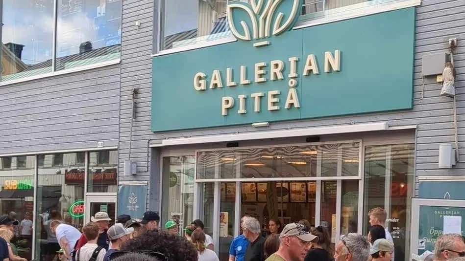 Gallerian i Piteå har utrymts.