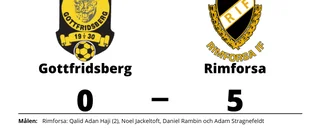 Utklassning när Rimforsa besegrade Gottfridsberg