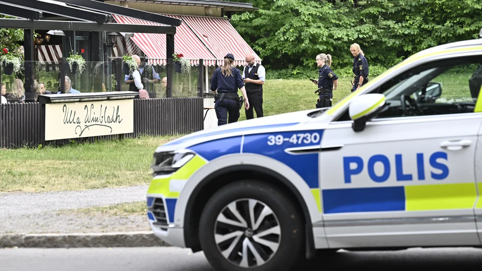 Två personer skadades allvarligt när flera hästar slet sig på Djurgården i Stockholm i lördags.
