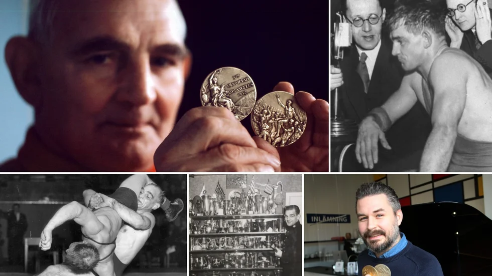 Brottarlegendaren Ivar Johansson, en av Norrköpings allra största idrottsmän genom tiderna, vann tre OS-guld under sin imponerande karriär. Nu säljs de, tillsammans med delar av hans medaljsamling, på auktion hos Robin Holmström i auktionshuset Gomér & Andersson.