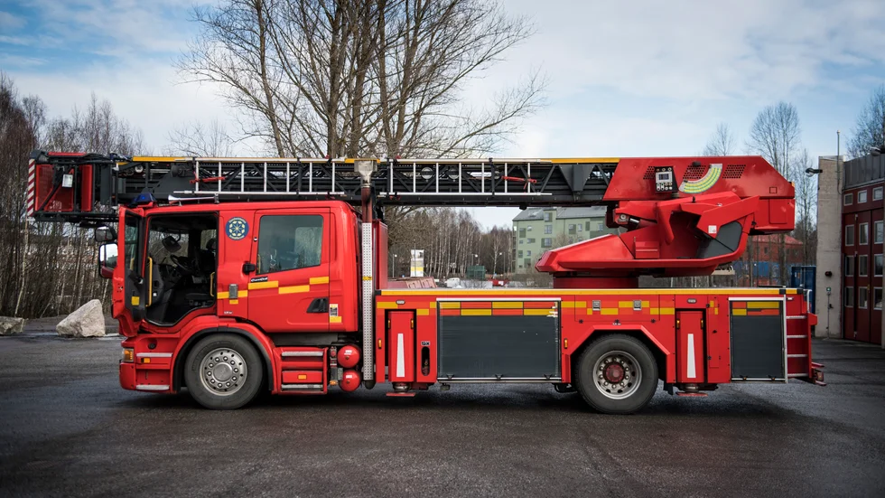 Tre personer fördes till sjukhus i samband med en köksbrand i Lund. Arkivbild.