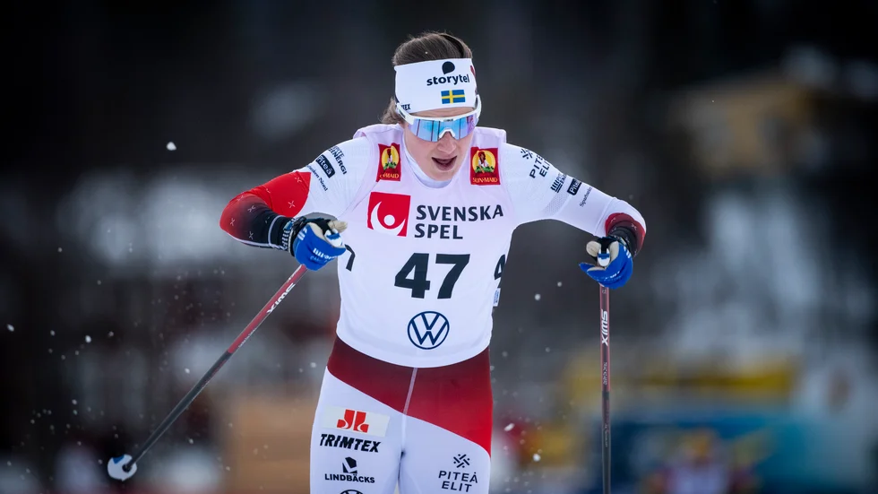 Ebba Andersson vann damernas längdpremiär i Bruksvallarna.