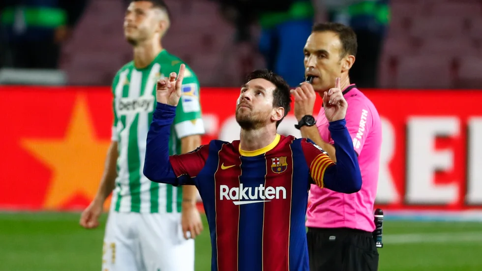 Barcelonas Lionel Messi är trött på att få skulden för allt. Arkivbild.