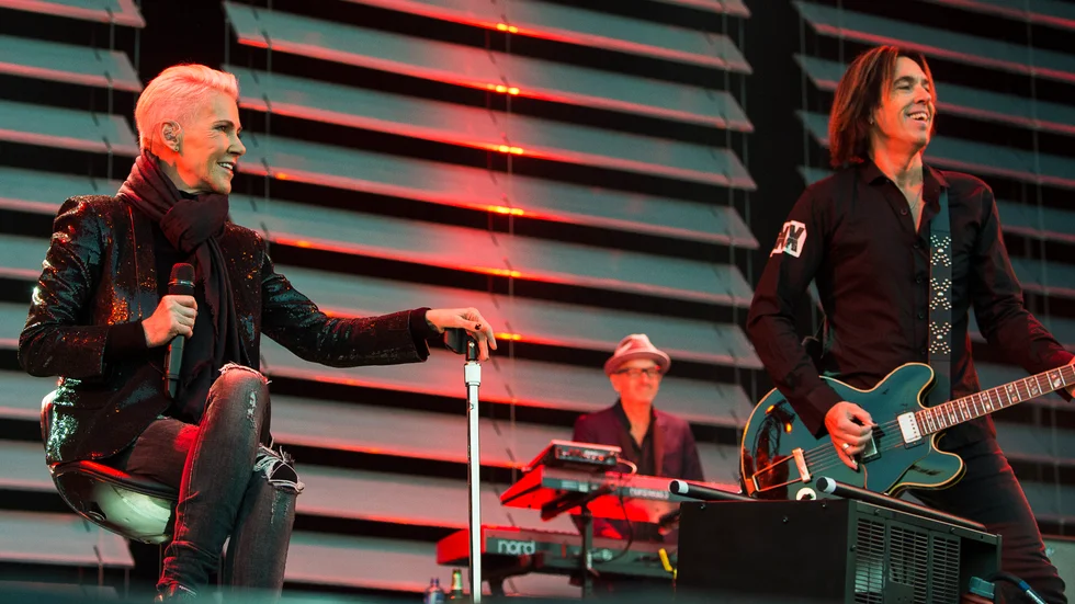 Marie Fredriksson och Per Gessle 2015. Arkivbild.
