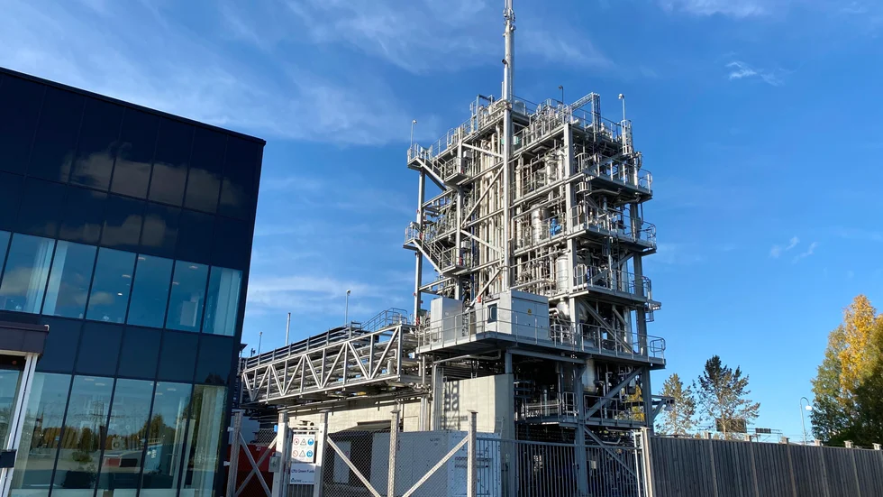På LTU Green fuels, som ägs av LTU, framställs gröna bränslen via en förgasningsprocess.