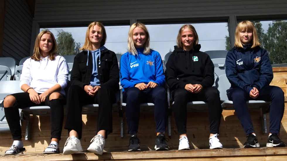 Lina Pettersson, Elsa Strömberg, Thelma Heikkinen, Tuva Skoog och Thelma Gustavsson är alla redo att åka på landslagsläger.