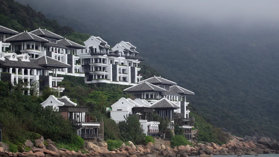 Strandvillor i Danang. Arkivbild.