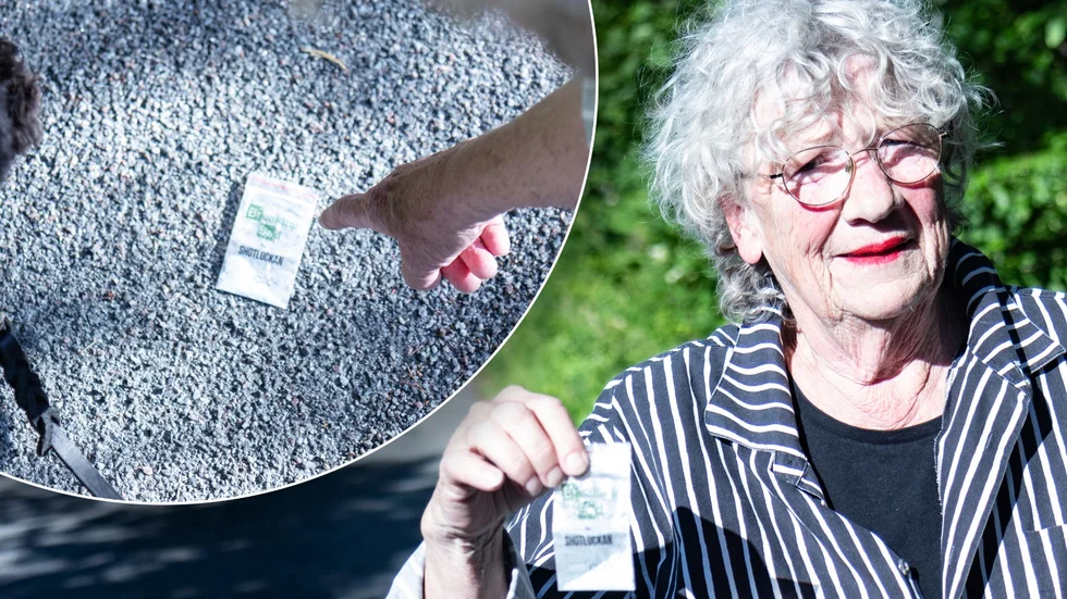 Det var när Eva Fahlström Borg skulle gå och hämta posten som hon hittade ”knarkpåsen”.