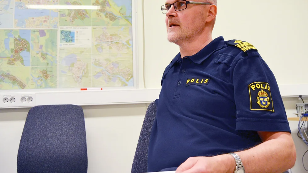 Lars Persson, tf lokalpolisområdeschef, Skellefteå. 