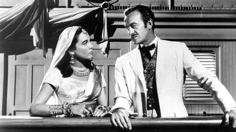 "Jorden runt på 80 dagar" har blivit film många gånger, bland annat en Oscarsbelönad version från 1956, där David Niven spelade Phileas Fogg och Shirley Maclaine gjorde rollen som prinsessan Aouda.