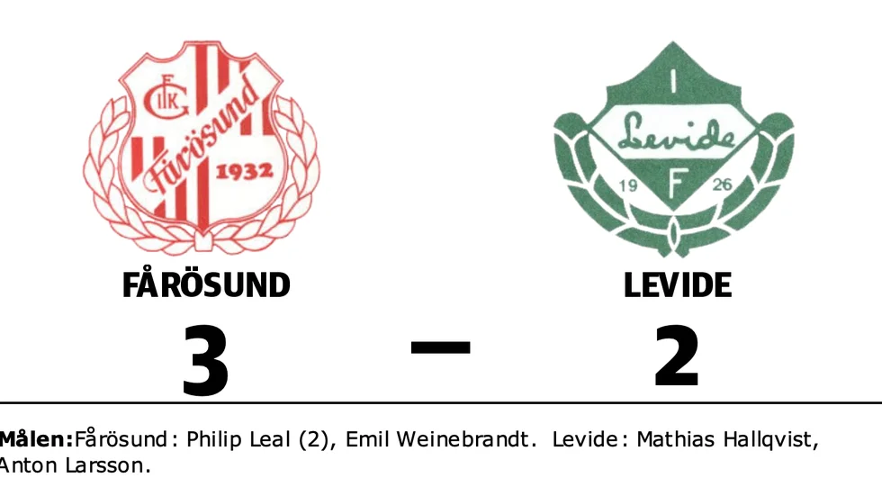 Fårösund GoIK vann mot Levide IF