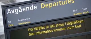 Försenade tåg till och från Linköping