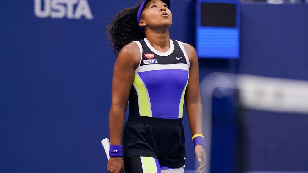 Naomi Osaka missar Franska mästerskapen. Arkivbild.