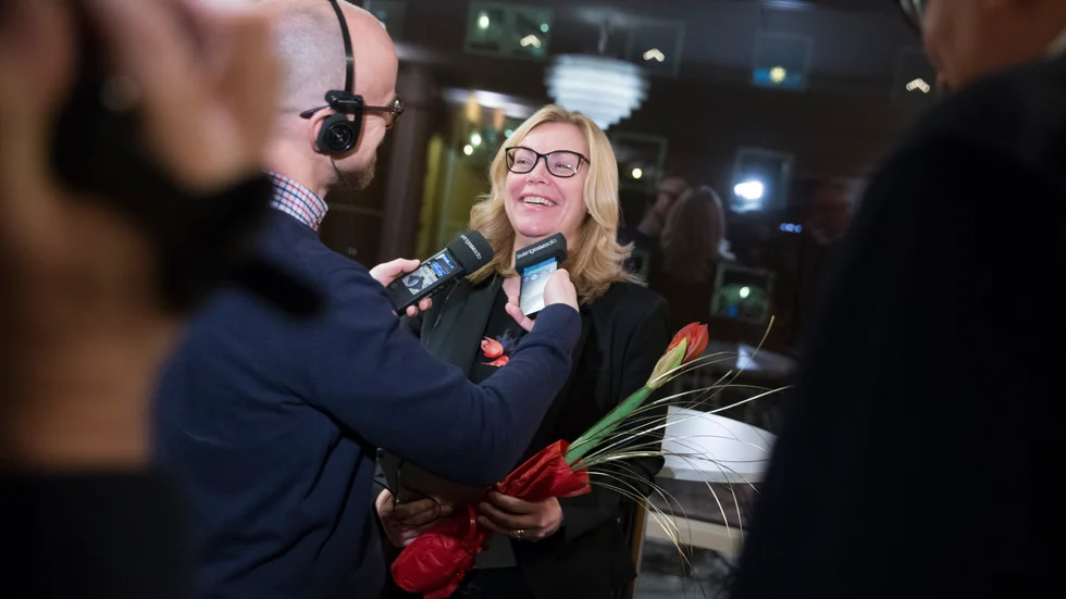 Lenita Ericson i slutet av 2019, när hon precis gått segrande ur striden om kommunalrådsposten. 