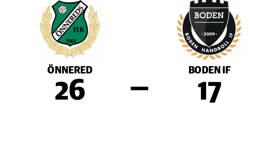 Önnered vann mot Boden IF