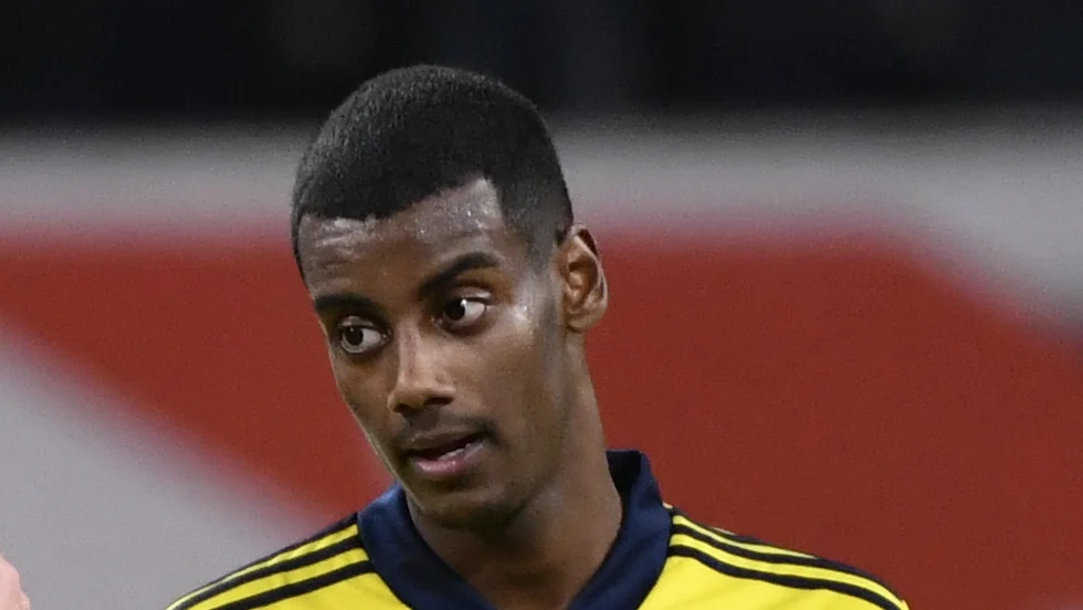 Alexander Isak spelade från start mot Valladolid. Arkivbild.