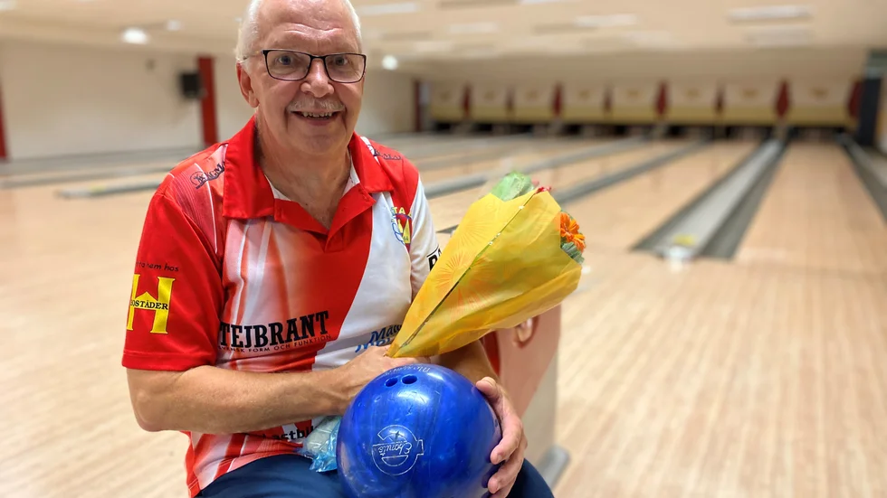 Bowlingveteran. Sedan debuten 1973 har Anders Jutegård spelat 1 200 seriematcher för Varta.