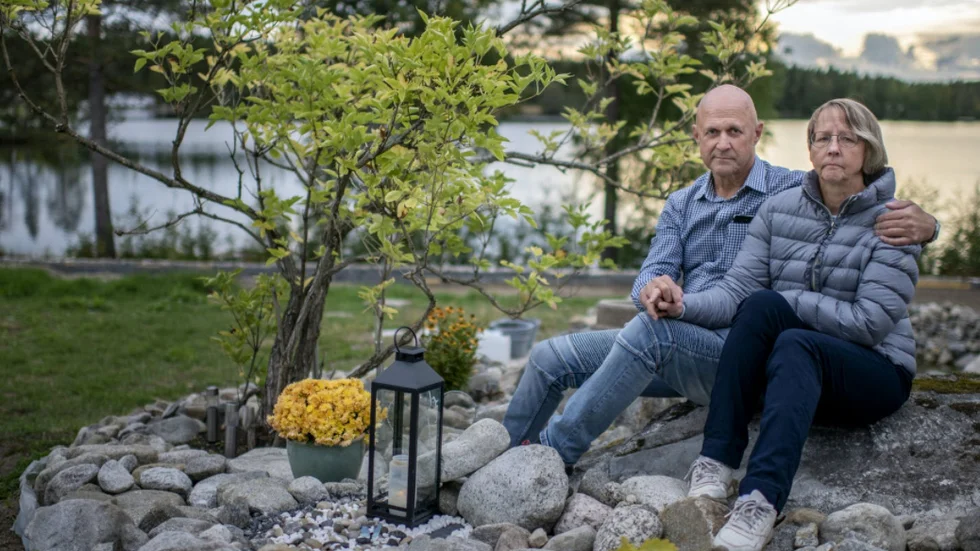 Rolf och Jaana Edling förlorade sonen Carl Edling i flygolyckan på Storsandskär.