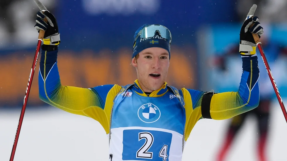 Sebastian Samuelsson körde hem svensk seger i den senaste stafetten.