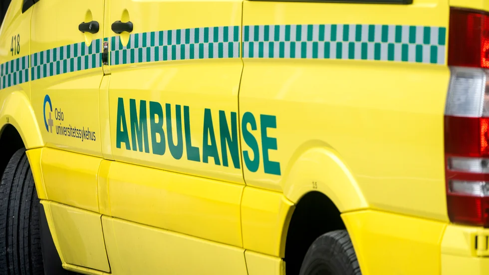 En man som körde på två barn med en ambulans i Oslo i oktober åtalas. Arkivbild.