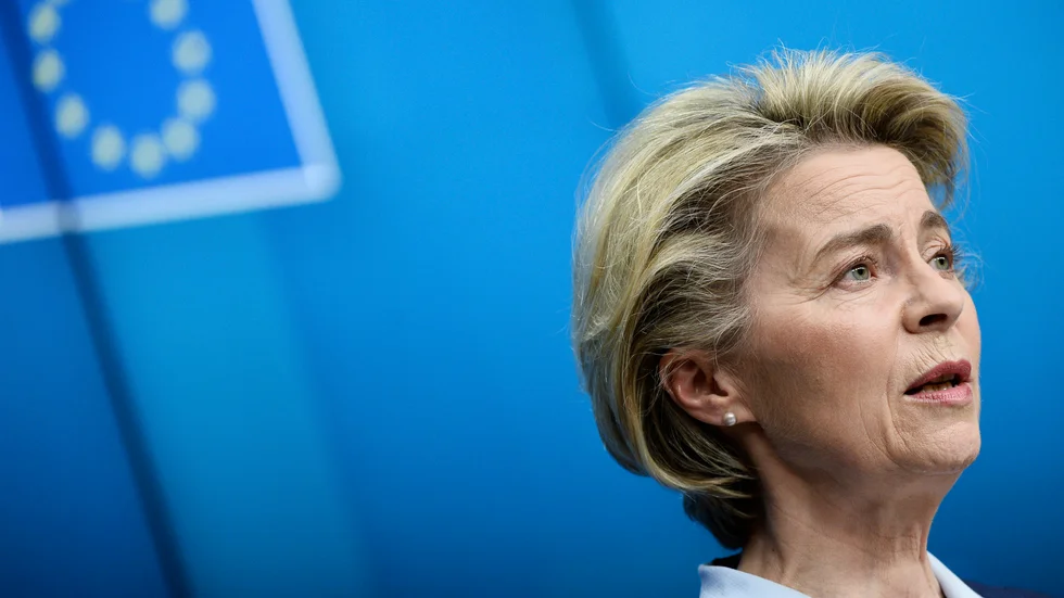 EU-kommissionens ordförande Ursula von der Leyen. Arkivfoto.