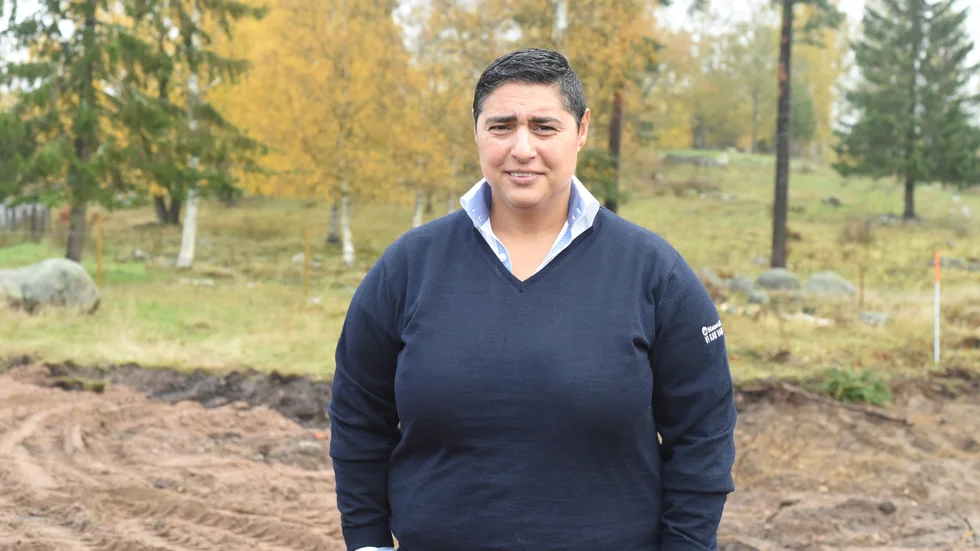 Linda Carlsson har ansökt om bygglov för en padelanläggning på Videslättshagen. Om allt klaffar hoppas hon att allt ska stå klart i april.