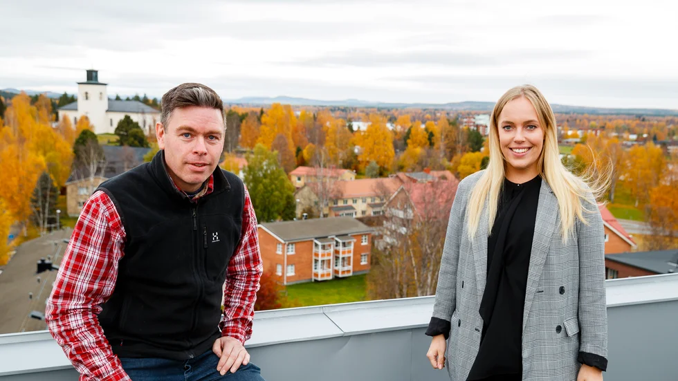 Näringslivsutvecklarna Michaela Strömberg och Jörgen Nordqvist flyttar från kommunledningsförvaltningen till det kommunalt helägda näringslivsbolaget Boden business park.