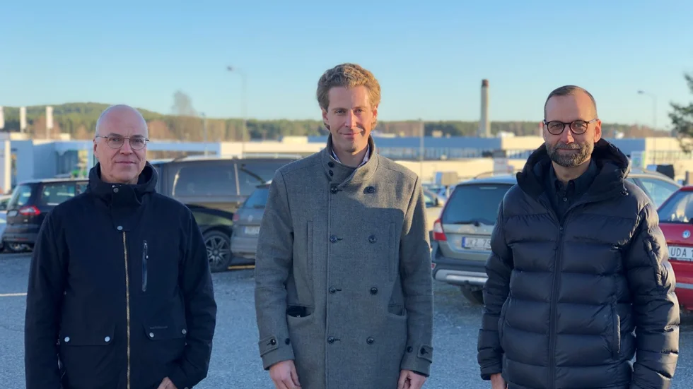 Mats Brännström, vd Norrlands Bil Service AB, Johan Söderberg, ekonomichef och Christopher Lundström, vd Norrlands Bil Sverige AB