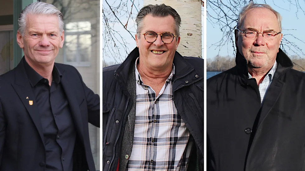 Peter Karlsson (M), Tommy Kennberg (MP) och Anders Hedeborg (S).