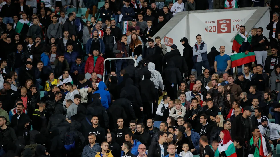 Ingen publik kommer vara tillåten på Nationalstadion Vasil Levski eller någon annan arena i Bulgarien i fortsättningen. Arkivbild.